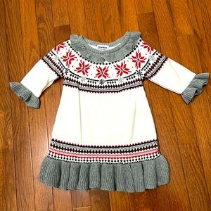 24 month dress, very comfortable and perfect for the Holidays.
